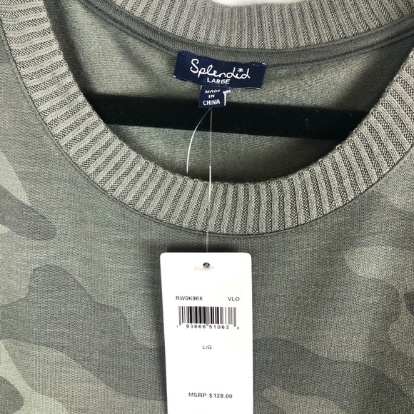 NWT Splendid Camo Pullover - Picture 6 of 10